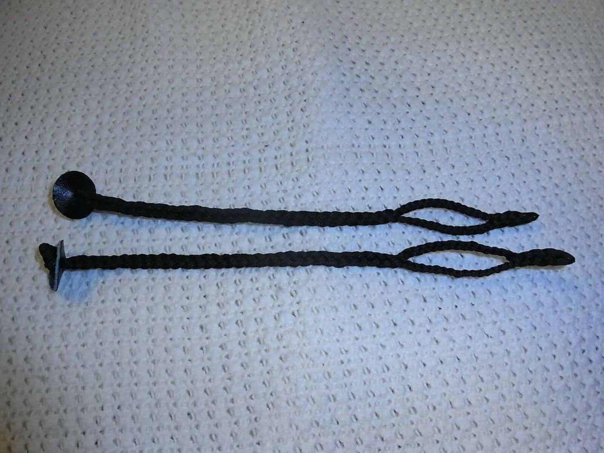 Braided Black Mews Jesses Dacron A Pair Made In The UK Braided Black Mews Jesses Dacron A Pair Made In The UK