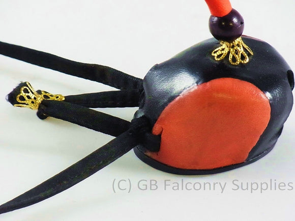 Falconry Mini Hood (half size) with leather loop (ideal for rear view mirror)