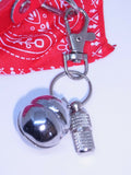 Quality Single Lahore Bell with ID Barrel Lobster Clasp for Dogs & Cats Collars