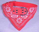Dog Collar with Neckerchief Scarf Bandana . XXL  47-55cm