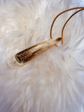 Stag Antler whistle with Leather Lanyard for Falconry & Dog training (handmade)