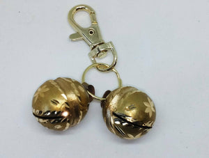 Bells for Dogs & Cats Lahore Diamond Cut Brass, inc Lobster Clasp & ring UK Sell