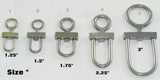D Type Falconry Swivels all sizes (100% Stainless steel)