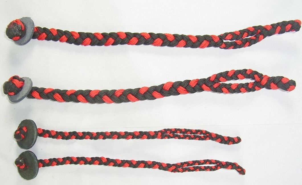 Jesses Tressed Mews Dacron 6 Pouces Pour Aigle, Noir, Neuf, UK