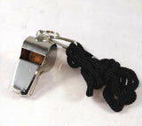 Chromed sports whistle with Lanyard. Falconry, Hiking,Survival, Dog training