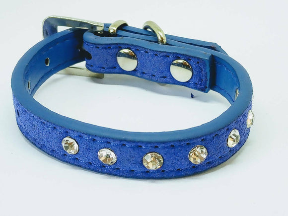 Diamante studded Dog collar for Chihuahua or Teacup Pomeranian  xxs