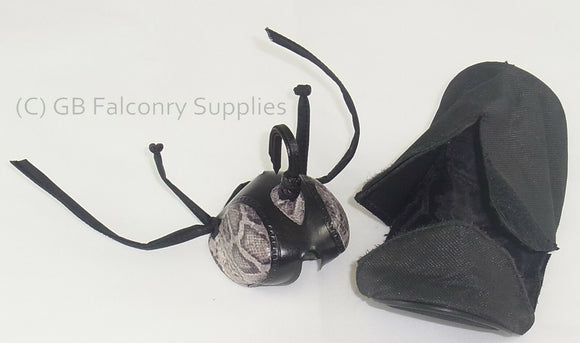 Falconry Hood Protector and Pouch  (fits snuggly on your belt) Dark green colour