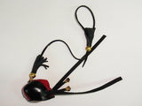 Falconry Mini Hood (half size) with leather loop (ideal for rear view mirror)