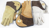 Falconry Suede Double skinned glove fleece lined. Right Handed
