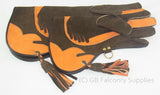 Special Triple skinned Falconry glove 18" long 2 D loops to take 2 birds