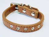 Diamante studded Dog collar for Chihuahua or Teacup Pomeranian  xxs