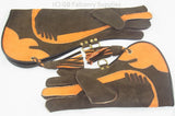 Special Triple skinned Falconry glove 18" long 2 D loops to take 2 birds