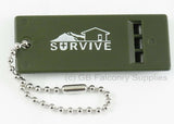 Survival Whistle developed for distance ideal for falconry