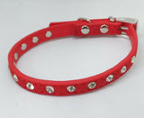 Cat Collar Diamante /Rhinestone Studded  Fits Neck size up to 27cm