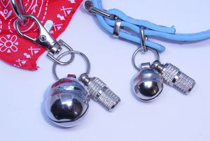 Quality Single Lahore Bell with ID Barrel Lobster Clasp for Dogs & Cats Collars