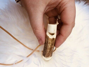 Stag Antler Two Tone whistle  for Falconry & Dog training (handmade)
