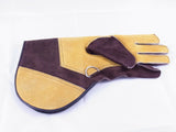Suede Leather Falconry Glove Medium Double skin Velvet