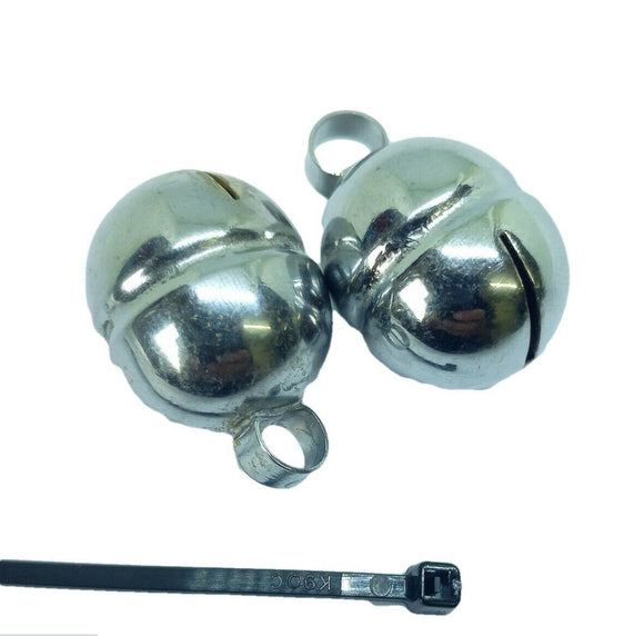 nickel plated falconry lahore bells  (Pair with a cable tie)