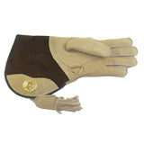 Falconry Suede Double skinned glove fleece lined. (for those cold days up north)