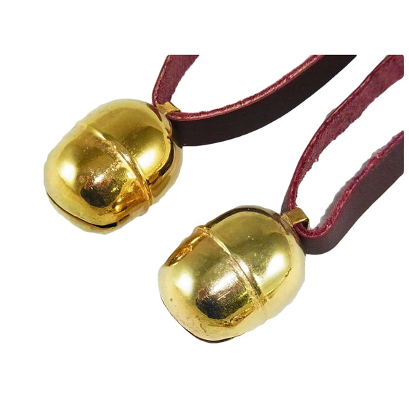 Acorn Bells, Gold Plated for Falconry with free Bewits