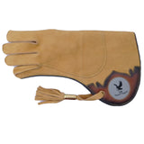 Discounted Falconry Glove adults size small top quality double skin nubuck leather gloves